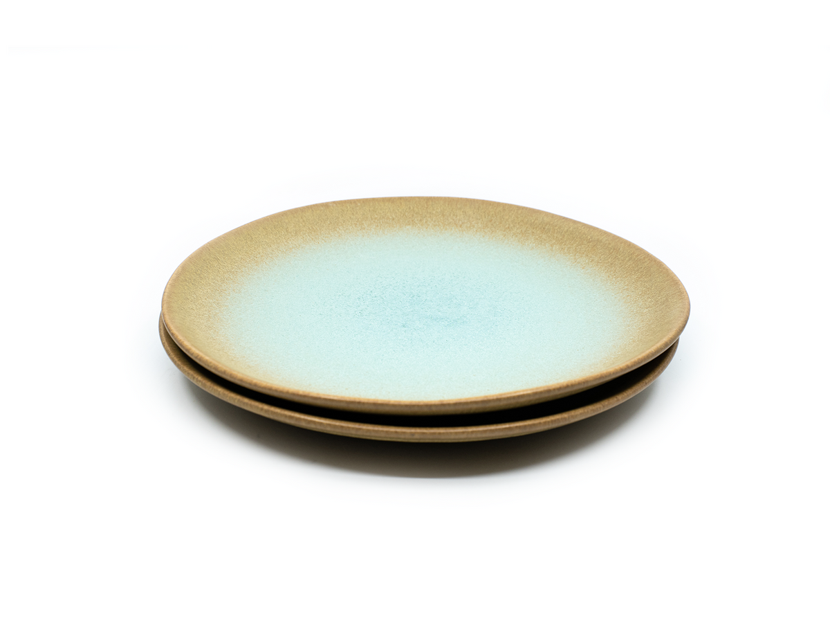 Menta Teller gross Ø26 cm grün-braun
