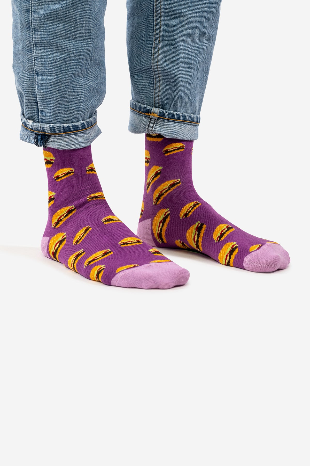 Socken – Burger rosa