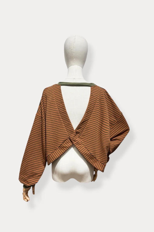 Gestreiftes Langarm Top