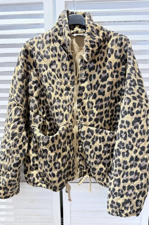 Jacke mit Animal-Print, Leo