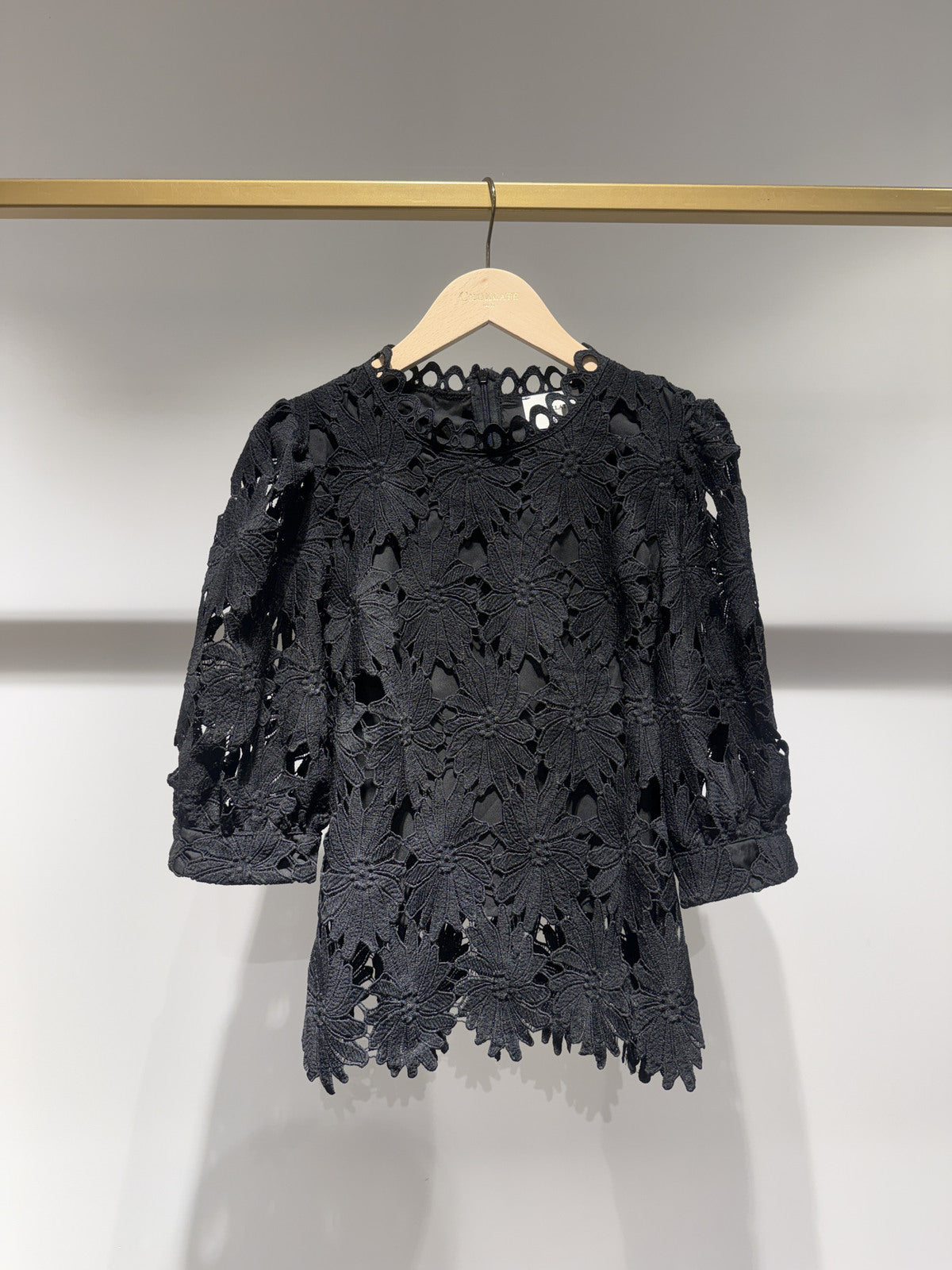 Spitzen Blouse - Black