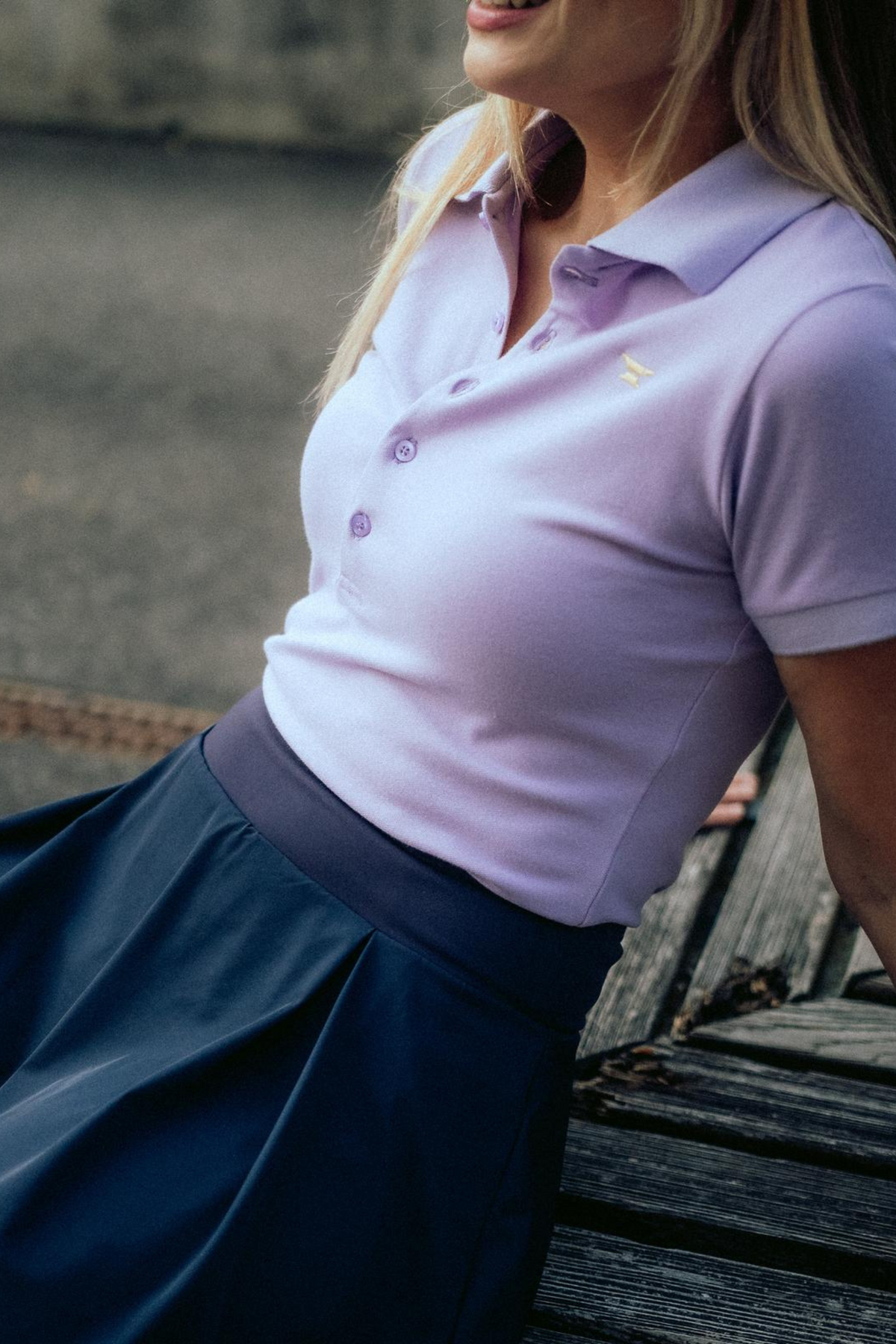 Casual Poloshirt – Lila