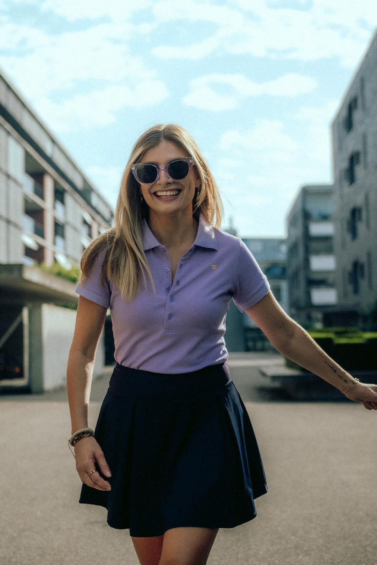 Casual Poloshirt – Lila