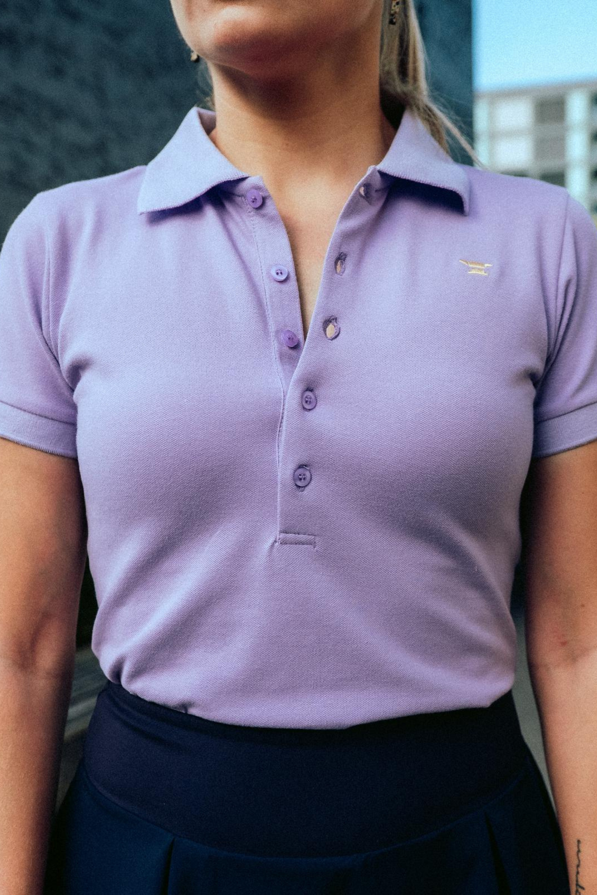 Casual Poloshirt – Lila