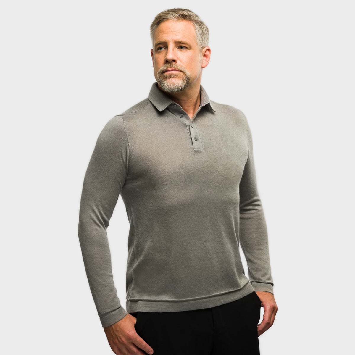 The Polo Longsleeve Cashmere Silk
