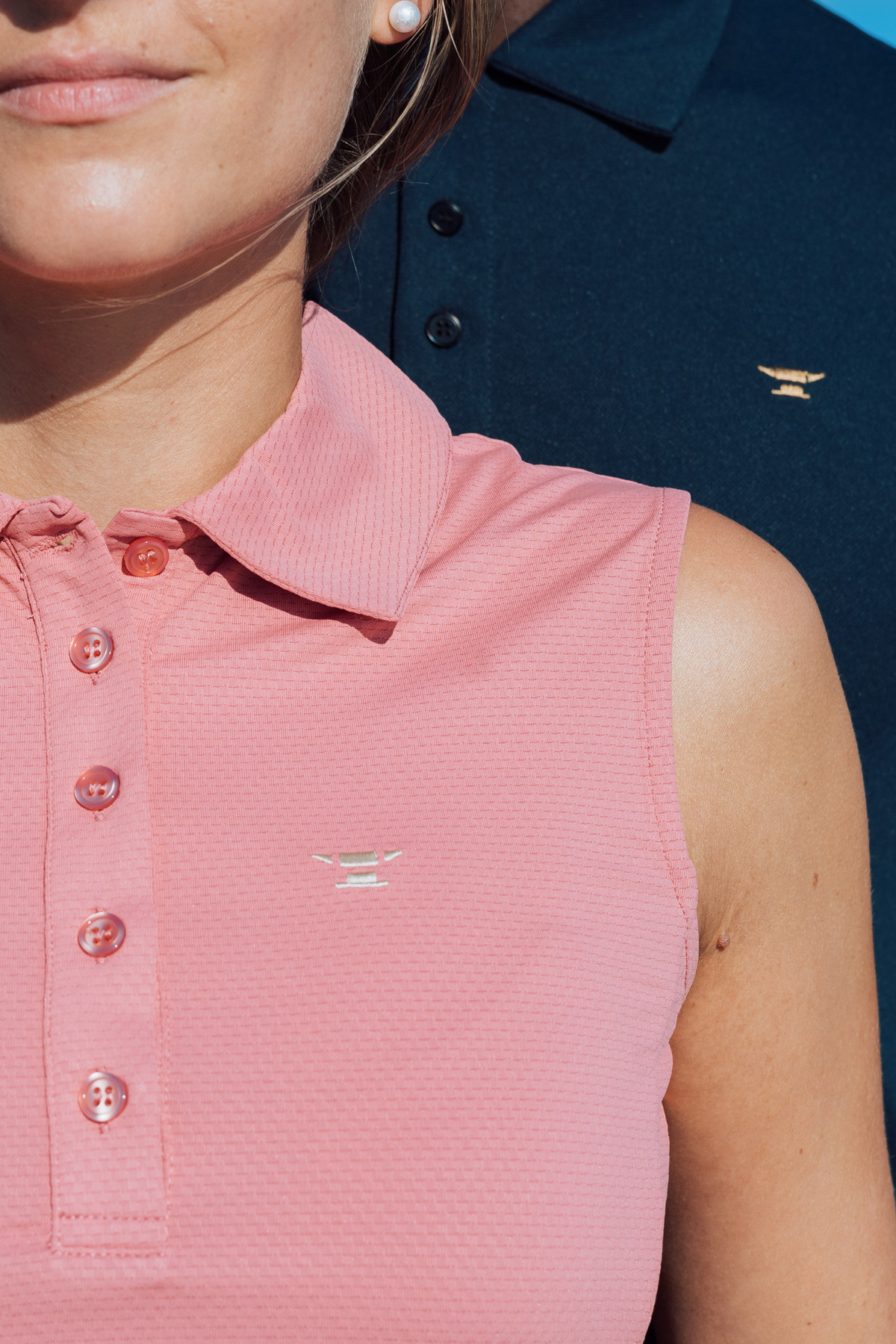 Sleeveless Performance Polo – Powder