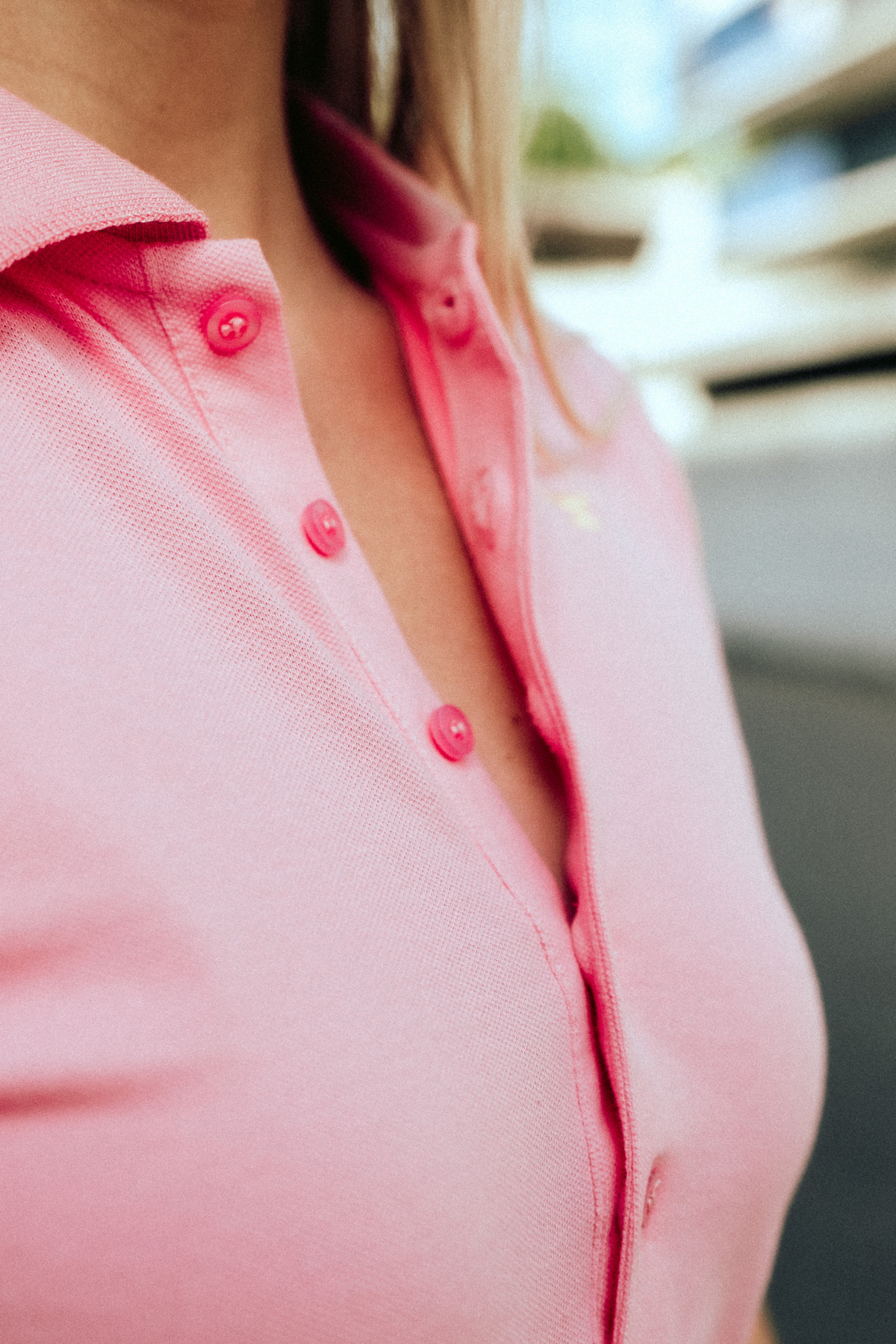 Casual Poloshirt – Rosa