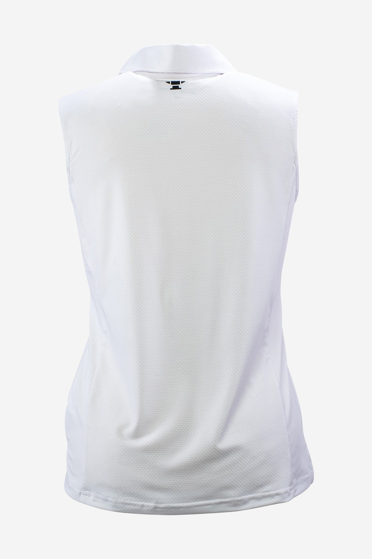 Sleeveless Performance Polo – Weiss