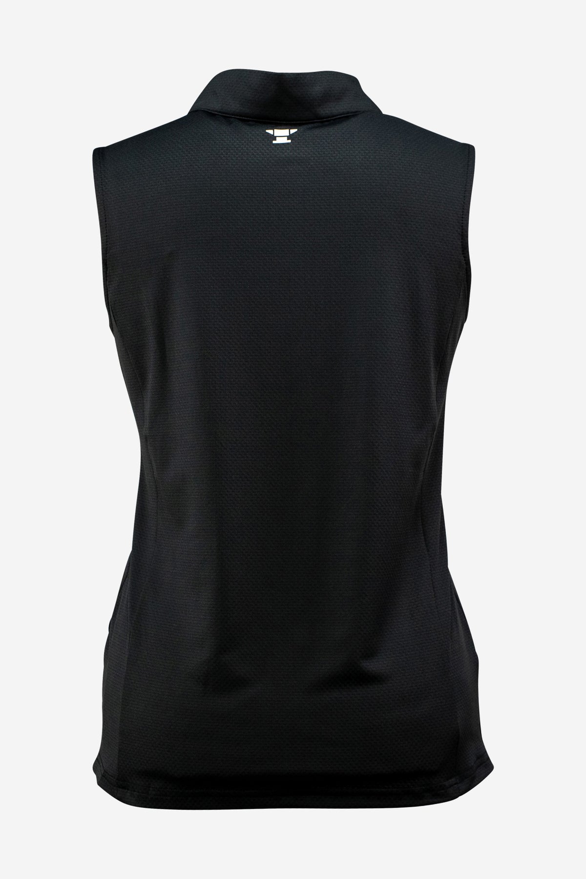 Sleeveless Performance Polo – Schwarz