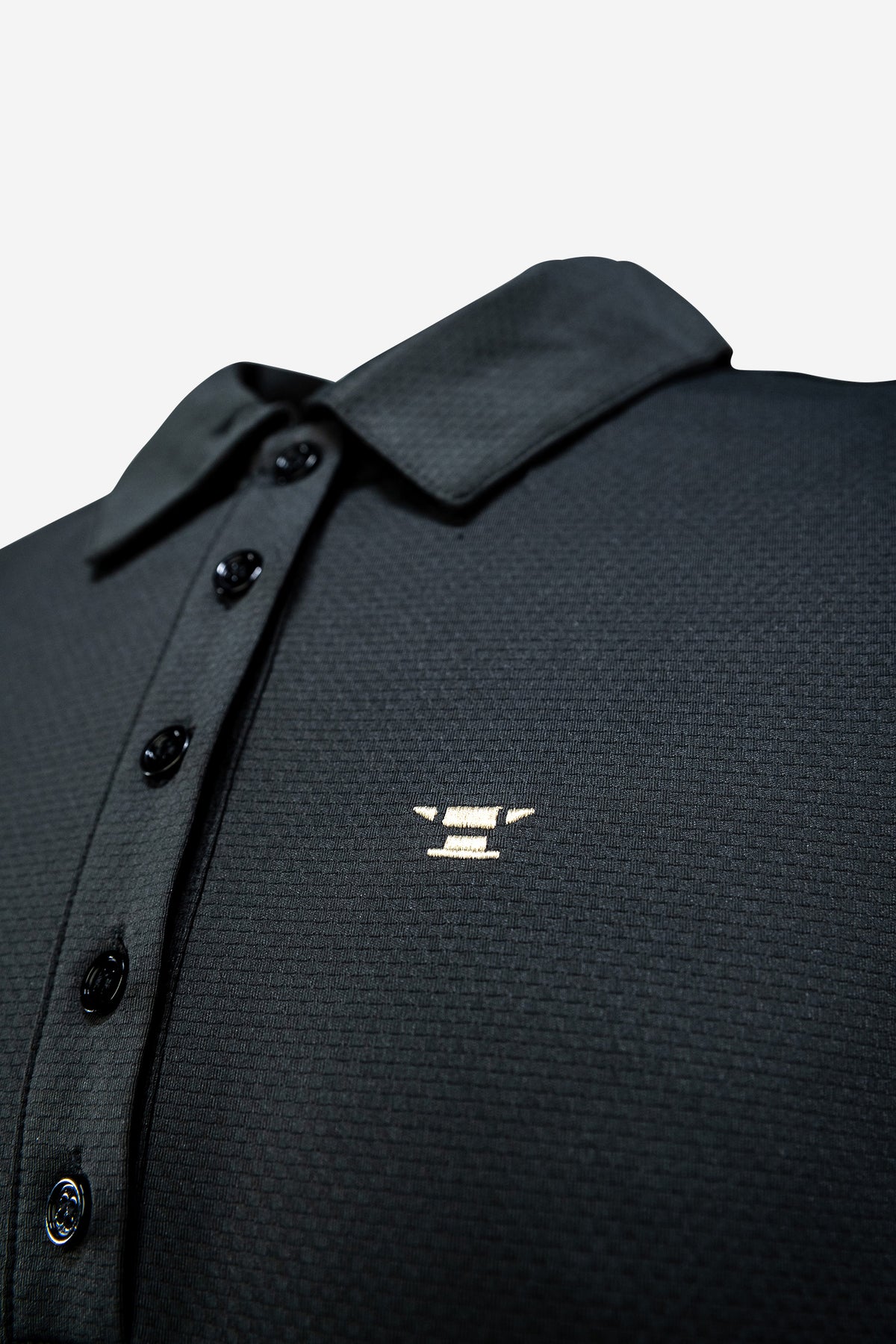 Sleeveless Performance Polo – Schwarz