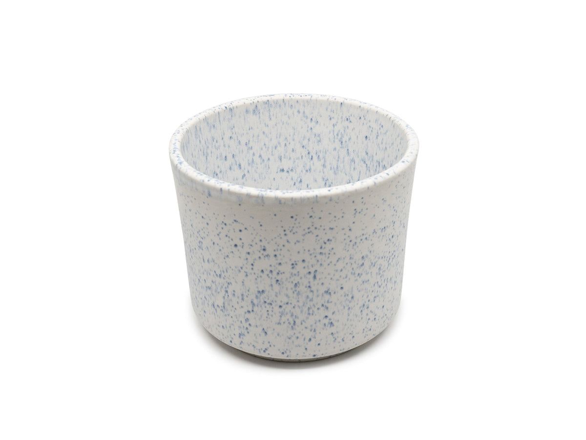 Azul Manchado - Blumentopf Ø13 blau-weiss gesprenkelt