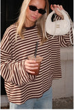 Gestreiftes Longshirt - Oversized