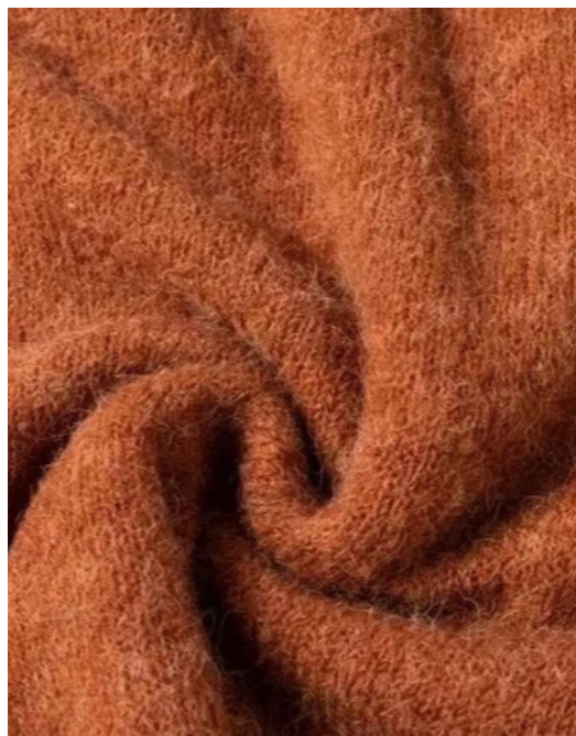 Weicher Pullover mit Alpaka und Wolle, Terracotta