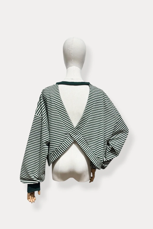 Gestreiftes Langarm Top