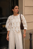 Spitzen Blouse - White
