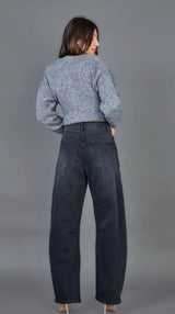 Barrel Jeans `Louisa` - Anthrazit