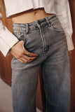 Barrel Jeans `Louisa` - Anthrazit