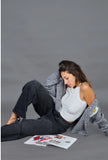 Barrel Jeans `Louisa` - Anthrazit