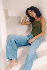 Barrel Jeans "Louisa" - hellblau