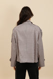 Kurzer trench coat - karomuster