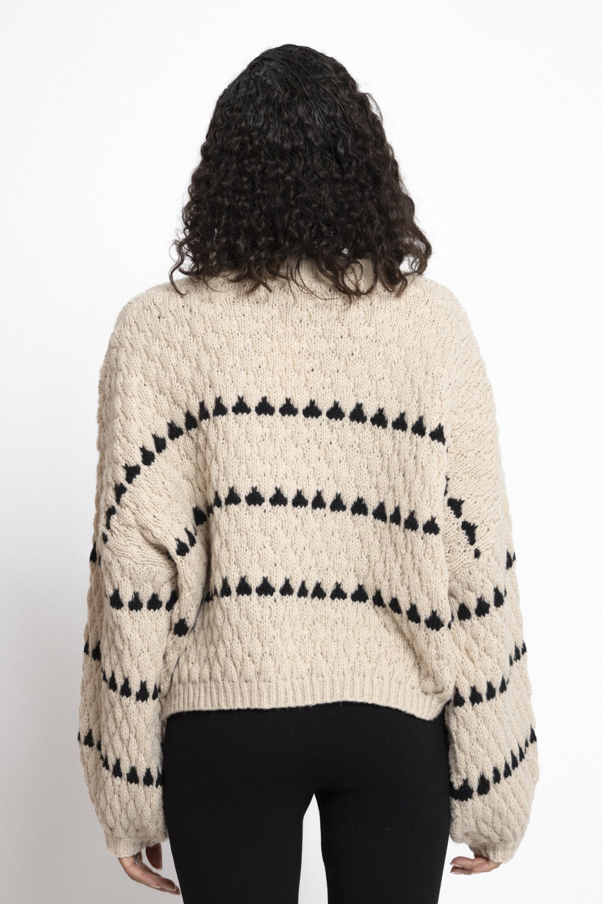 Version Tourist - Grobstrickpullover mit Herzmuster
