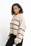 Version Tourist - Grobstrickpullover mit Herzmuster