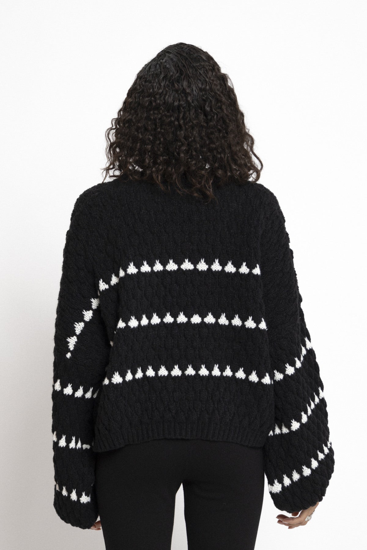 Version Tourist - Grobstrickpullover mit Herzmuster